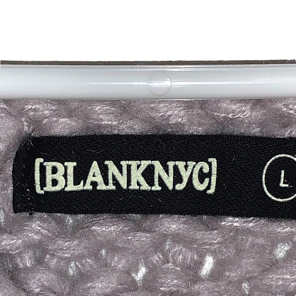 Blank NYC Mixed Signals Chunky Knit Striped Multicolored Sweater Size Large - Picture 3 of 6